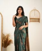 Premium Women's Jacquard Banarasi Silk Saree Ideal for Weddings & Festivals.