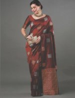 Premium Women's Jacquard Banarasi Silk Saree Ideal for Weddings & Festivals. - Image 3
