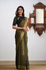 Premium Women's Jacquard Banarasi Silk Saree Ideal for Weddings & Festivals. - Image 5