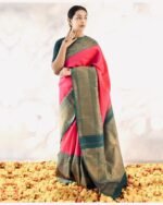 Banarasi Silk Saree Ideal for Women, special collection for festival and merrage. - Image 5