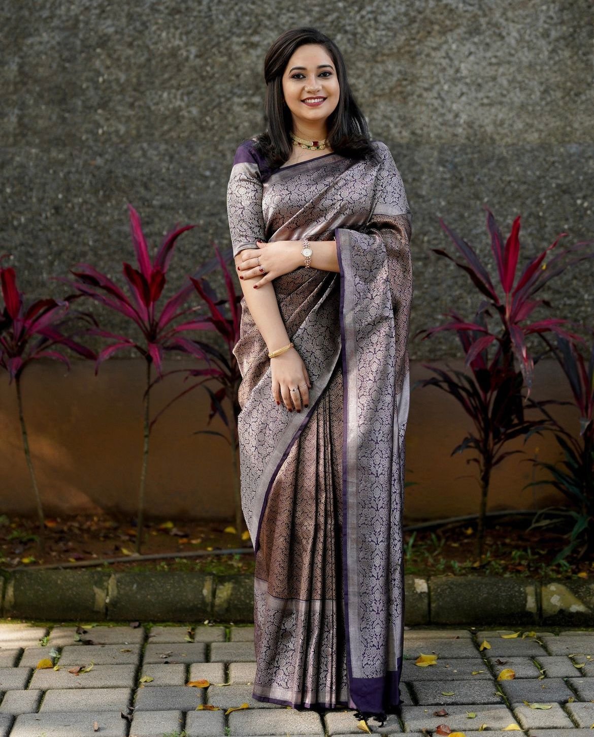 3 Premium Women's Jacquard Banarasi Silk Saree Ideal for Weddings & FestivaL. - Image 1