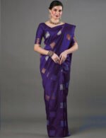 Premium Women's Jacquard Banarasi Silk Saree Ideal for Weddings & Festivals. - Image 5