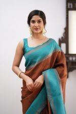 Premium Women's Jacquard Banarasi Silk Saree Ideal for Weddings & Festivals. - Image 4