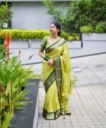Premium Women's Jacquard Banarasi Silk Saree Ideal for Weddings & Festivals. - Image 7