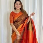 Premium Women's Jacquard Banarasi Silk Saree Ideal for Weddings & Festivals.