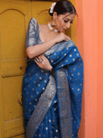 Premium Women's Jacquard Banarasi Silk Saree Ideal for Weddings & Festivals. - Image 9