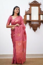 Premium Women's Jacquard Banarasi Silk Saree Ideal for Weddings & Festivals. - Image 5