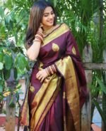 Premium Women's Jacquard Banarasi Silk Saree Ideal for Weddings & Festivals. - Image 3