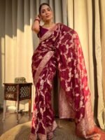 saree for women in festival season and function. - Image 3
