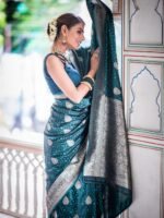 Banarasi Silk Saree Ideal for Women, special collection for festival and merrage. - Image 6