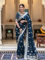 saree for women in festival season and function. - Image 2