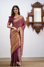 Premium Women's Jacquard Banarasi Silk Saree Ideal for Weddings & Festivals. - Image 5