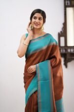 Premium Women's Jacquard Banarasi Silk Saree Ideal for Weddings & Festivals.