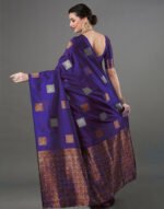 Premium Women's Jacquard Banarasi Silk Saree Ideal for Weddings & Festivals. - Image 4
