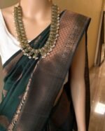 Premium Women's Jacquard Banarasi Silk Saree Ideal for Weddings & Festivals. - Image 5