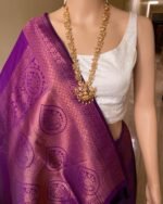 Premium Women's Jacquard Banarasi Silk Saree Ideal for Weddings & Festivals.