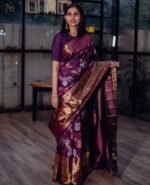 Premium Women's Jacquard Banarasi Silk Saree Ideal for Weddings & Festivals. - Image 4
