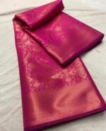 Premium Women's Jacquard Banarasi Silk Saree Ideal for Weddings & Festivals. - Image 2