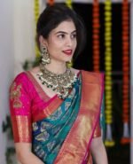 Premium Women's Jacquard Banarasi Silk Saree Ideal for Weddings & FestivaL. - Image 10