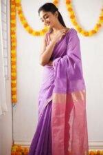 Premium Women's Jacquard Banarasi Silk Saree Ideal for Weddings & Festivals.