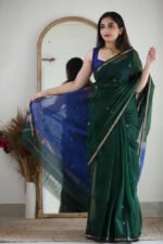 Premium Women's Jacquard Banarasi Silk Saree Ideal for Weddings & Festivals. - Image 7