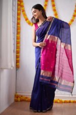 Premium Women's Jacquard Banarasi Silk Saree Ideal for Weddings & Festivals. - Image 6