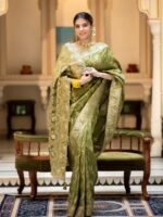Banarasi Silk Saree Ideal for Women, special collection for festival and merrage. - Image 5