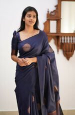 Premium Women's Jacquard Banarasi Silk Saree Ideal for Weddings & Festivals.