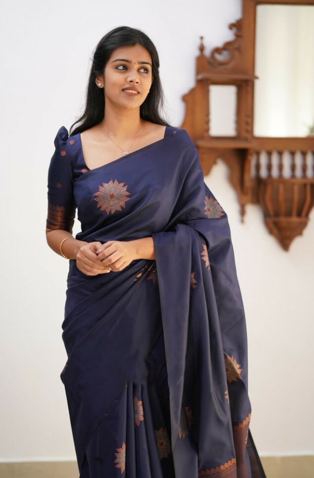 5 Premium Women's Jacquard Banarasi Silk Saree Ideal for Weddings & Festivals. - Image 1