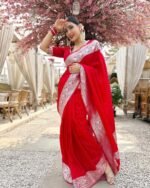 saree for women in festival season and function. - Image 6