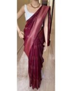 Premium Women's Jacquard Banarasi Silk Saree Ideal for Weddings & Festivals. - Image 4