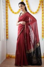Premium Women's Jacquard Banarasi Silk Saree Ideal for Weddings & Festivals. - Image 2
