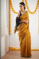 Premium Women's Jacquard Banarasi Silk Saree Ideal for Weddings & Festivals. - Image 2