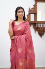 Premium Women's Jacquard Banarasi Silk Saree Ideal for Weddings & Festivals.