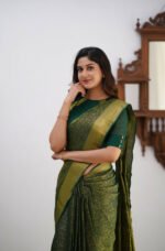 Premium Women's Jacquard Banarasi Silk Saree Ideal for Weddings & Festivals. - Image 7