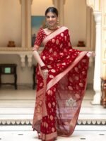 saree for women in festival season and function. - Image 3