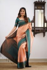 Premium Women's Jacquard Banarasi Silk Saree Ideal for Weddings & Festivals. - Image 5
