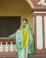 Banarasi Silk Saree Ideal for Women, special collection for festival and merrage. - Image 6