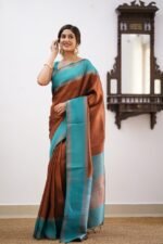Premium Women's Jacquard Banarasi Silk Saree Ideal for Weddings & Festivals. - Image 7
