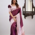 Premium Women's Jacquard Banarasi Silk Saree Ideal for Weddings & Festivals.