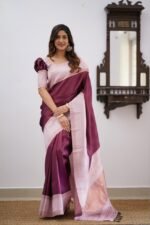Premium Women's Jacquard Banarasi Silk Saree Ideal for Weddings & Festivals.