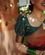 Premium Women's Jacquard Banarasi Silk Saree Ideal for Weddings & Festivals. - Image 2