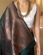 Premium Women's Jacquard Banarasi Silk Saree Ideal for Weddings & Festivals. - Image 7