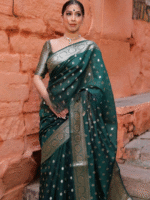 Premium Women's Jacquard Banarasi Silk Saree Ideal for Weddings & Festivals. - Image 2