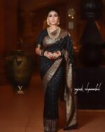 Premium Women's Jacquard Banarasi Silk Saree Ideal for Weddings & Festivals. - Image 7