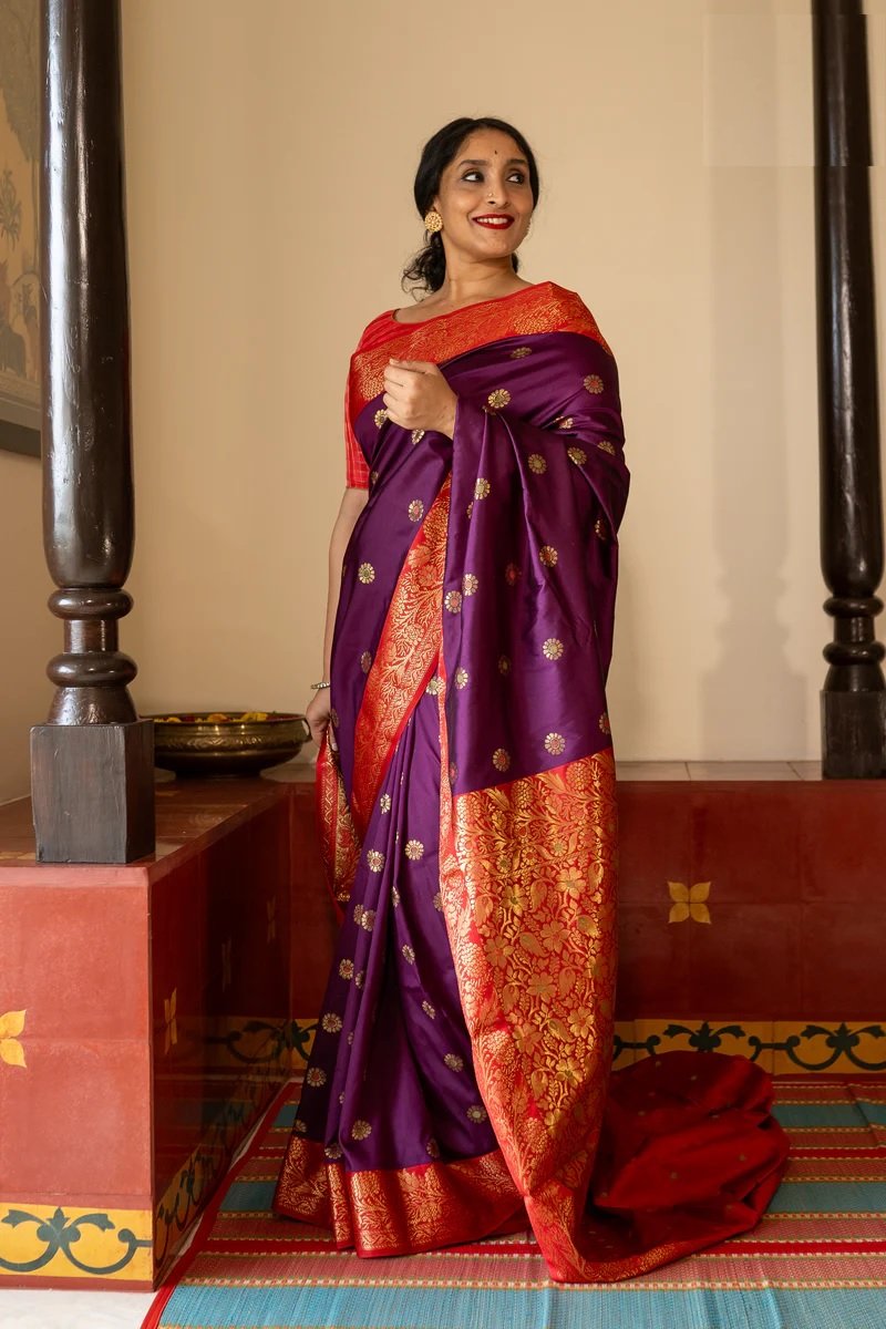 6 Banarasi Silk Saree Ideal for Women, special collection for festival and merrage. - Image 1