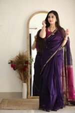 Premium Women's Jacquard Banarasi Silk Saree Ideal for Weddings & Festivals. - Image 2