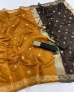 Premium Women's Jacquard Banarasi Silk Saree Ideal for Weddings & Festivals. - Image 5