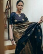 Premium Women's Jacquard Banarasi Silk Saree Ideal for Weddings & Festivals. - Image 4