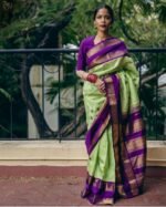 Premium Women's Jacquard Banarasi Silk Saree Ideal for Weddings & Festivals. (Copy) - Image 3